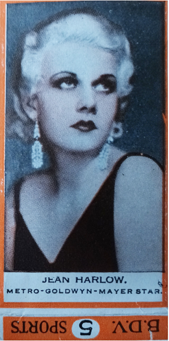 Godfrey Phillips BDV Package Film Stars (Paper Cut-Out)