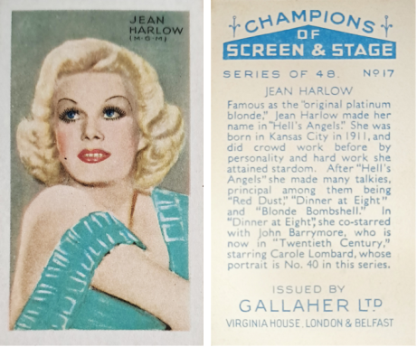 Gallaher Champions of Screen and Stage (Blue)