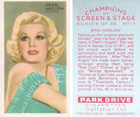 Gallaher Champions of Screen and Stage (Red)