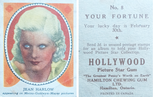 Hamilton Gum Hollywood Picture Stars