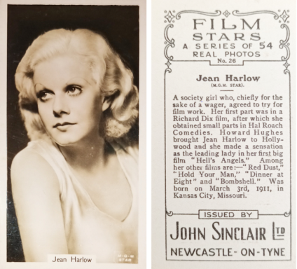 John Sinclair Film Stars (1st Series)